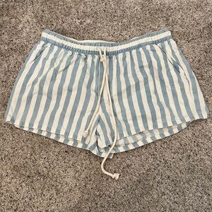 Aerie striped beach shorts medium